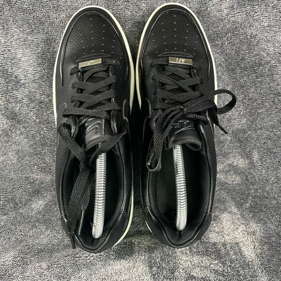 Nike Air Force 1 Sage Low Black Leather with Platform women’s 10 - Picture 6 of 8